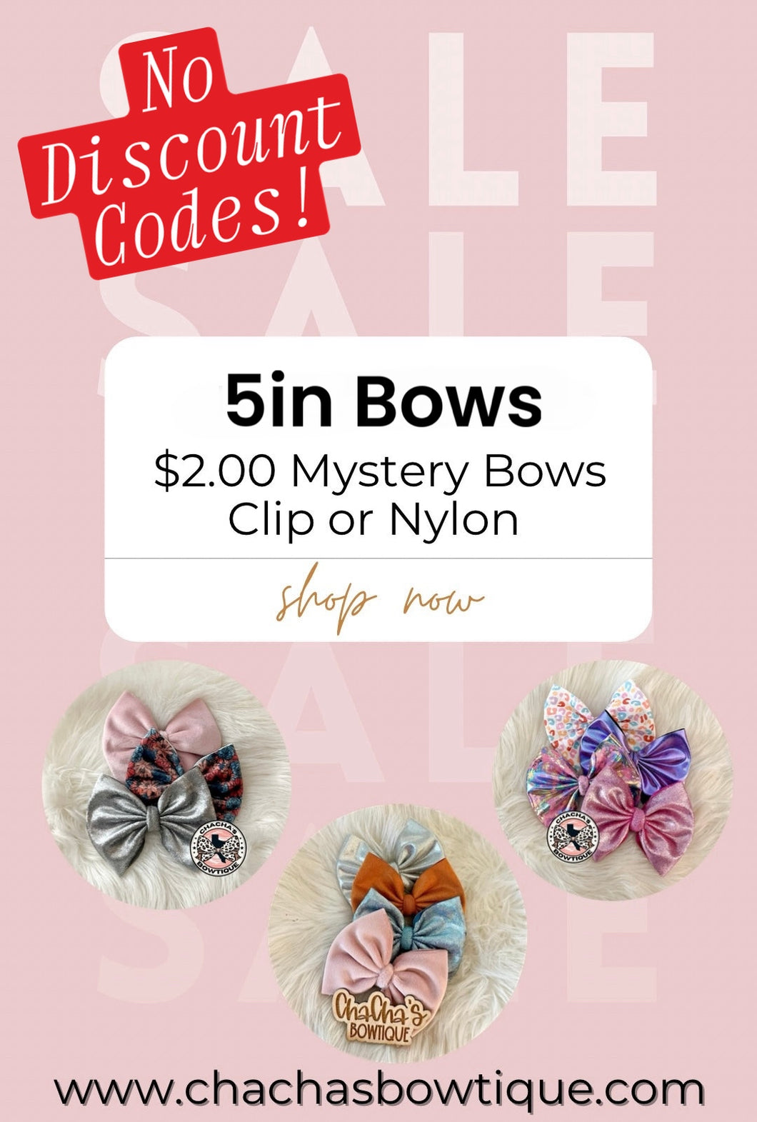 🚨NO DISCOUNT CODES🚨 $2 • 5in MYSTERY BOWS