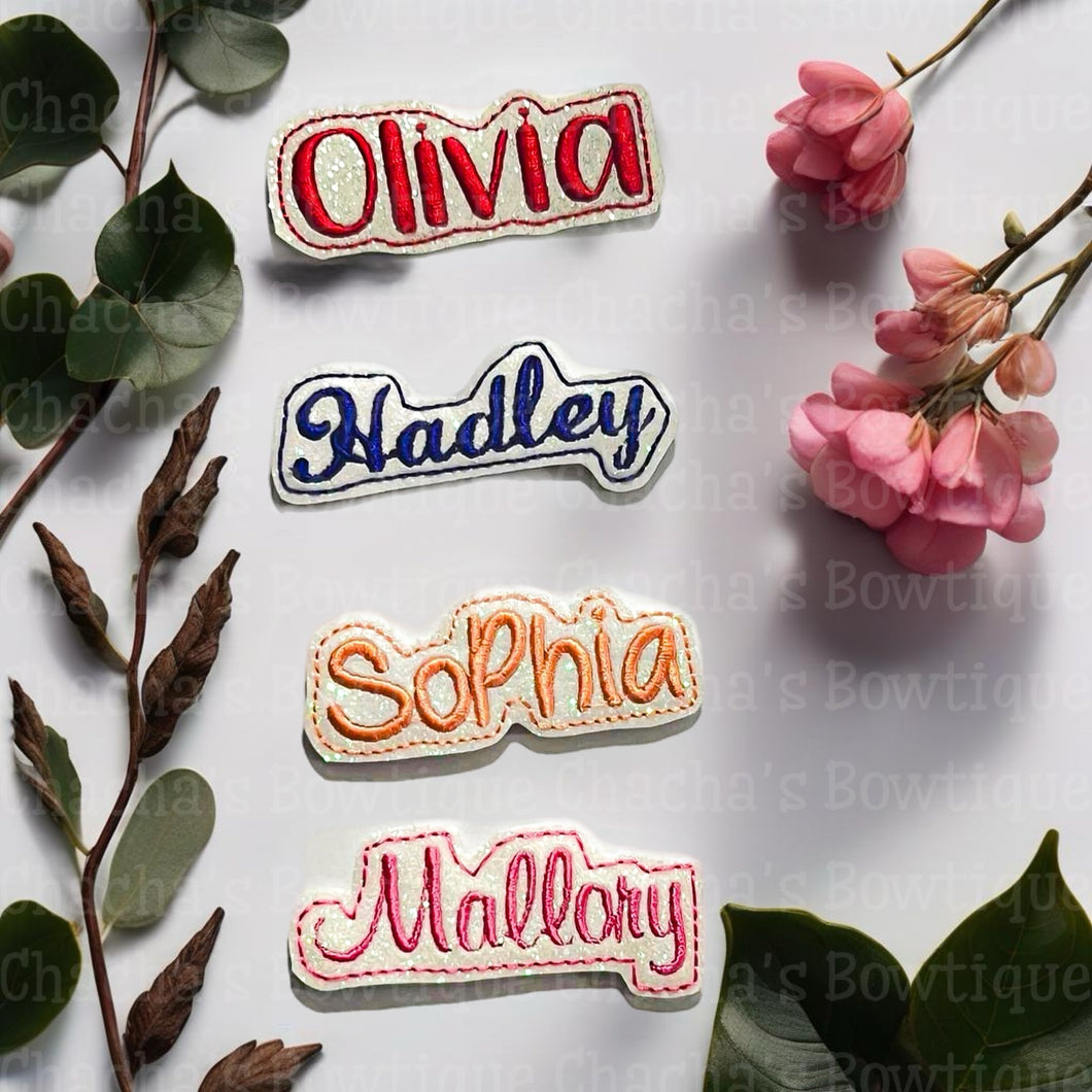 Personalized Name Feltie