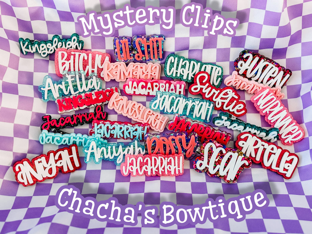 💖FLASH SALE • NO CODES 💖 MYSTERY || Name Clips 💖