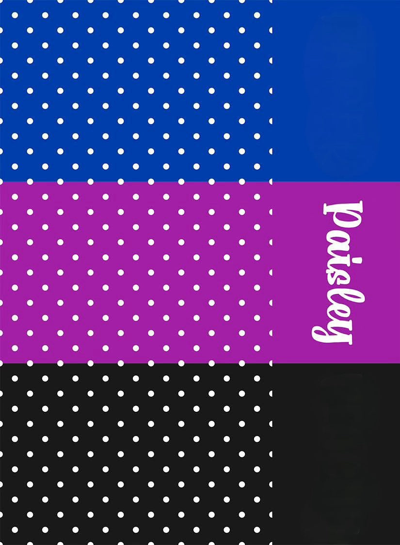 Polka Dot Name Bows